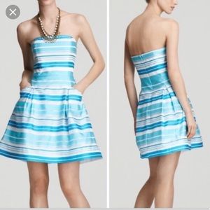 Lilly Pulitzer Turquoise Silk Blossom Dress